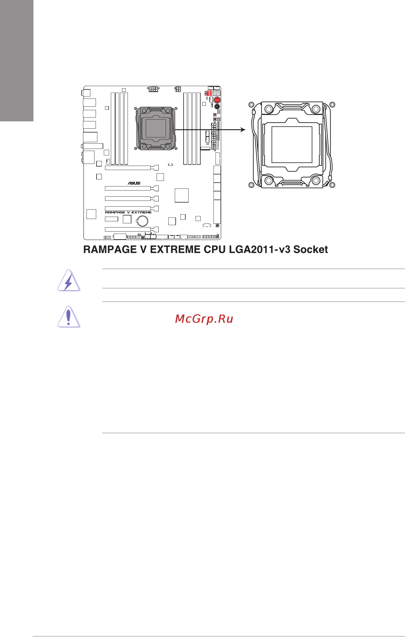 Asus rog rampage v extreme [28/230] Central processing unit cpu