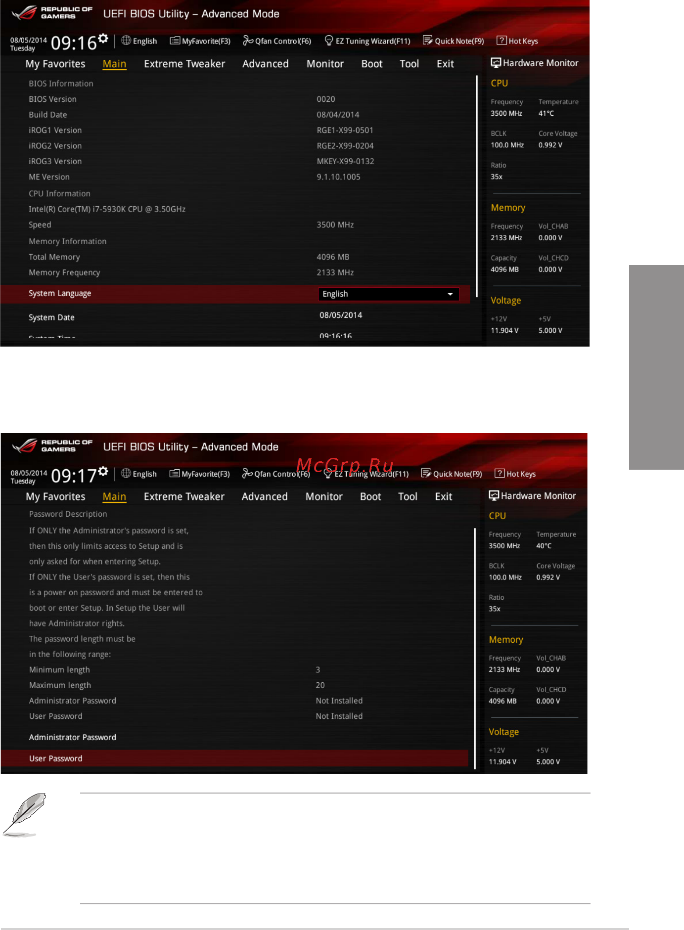 Asus rog rampage v extreme [95/230] Chapter 3