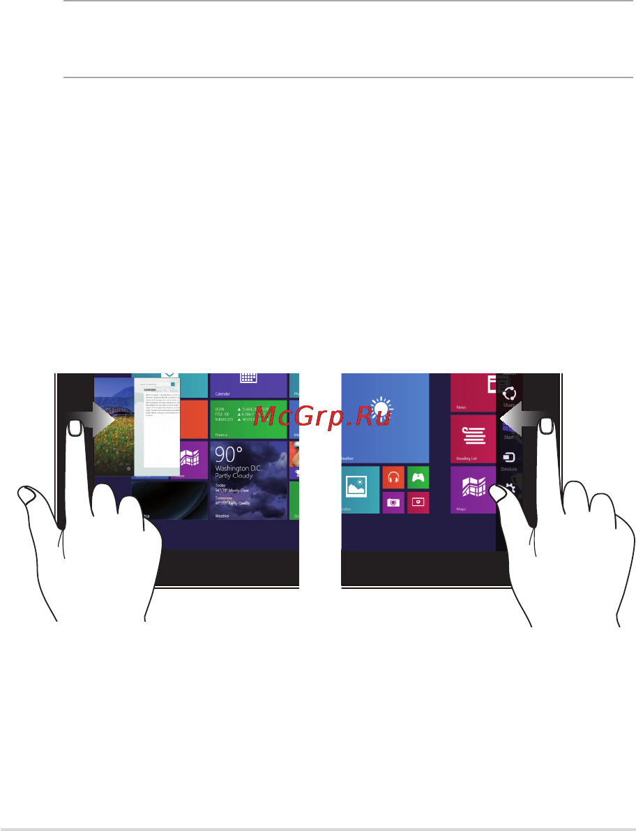 Asus transformer book flip tp500la, 90nb05r1-m00690 [27/112] Жесты для сенсорного экрана и тачпэда