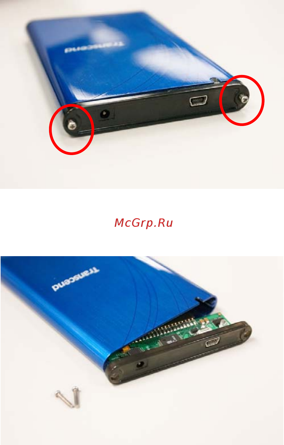 Transcend 80 Gb USB 2.0 2.5\'\' [5/13] Установка оборудования