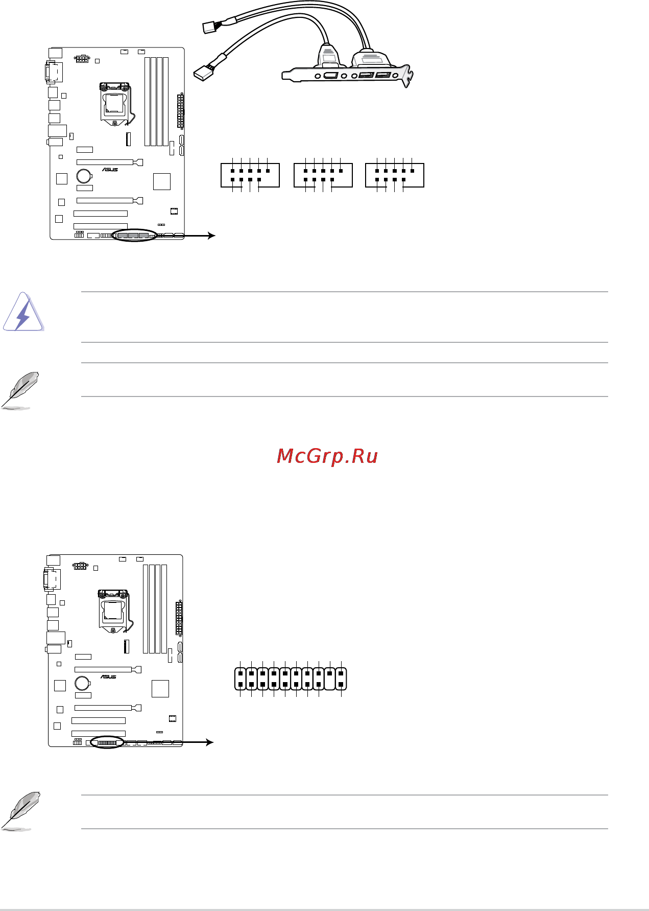 Asus z97-p [29/86] Neverconnecta1394cabletotheusbconnectors doingsowilldamagethe motherboard