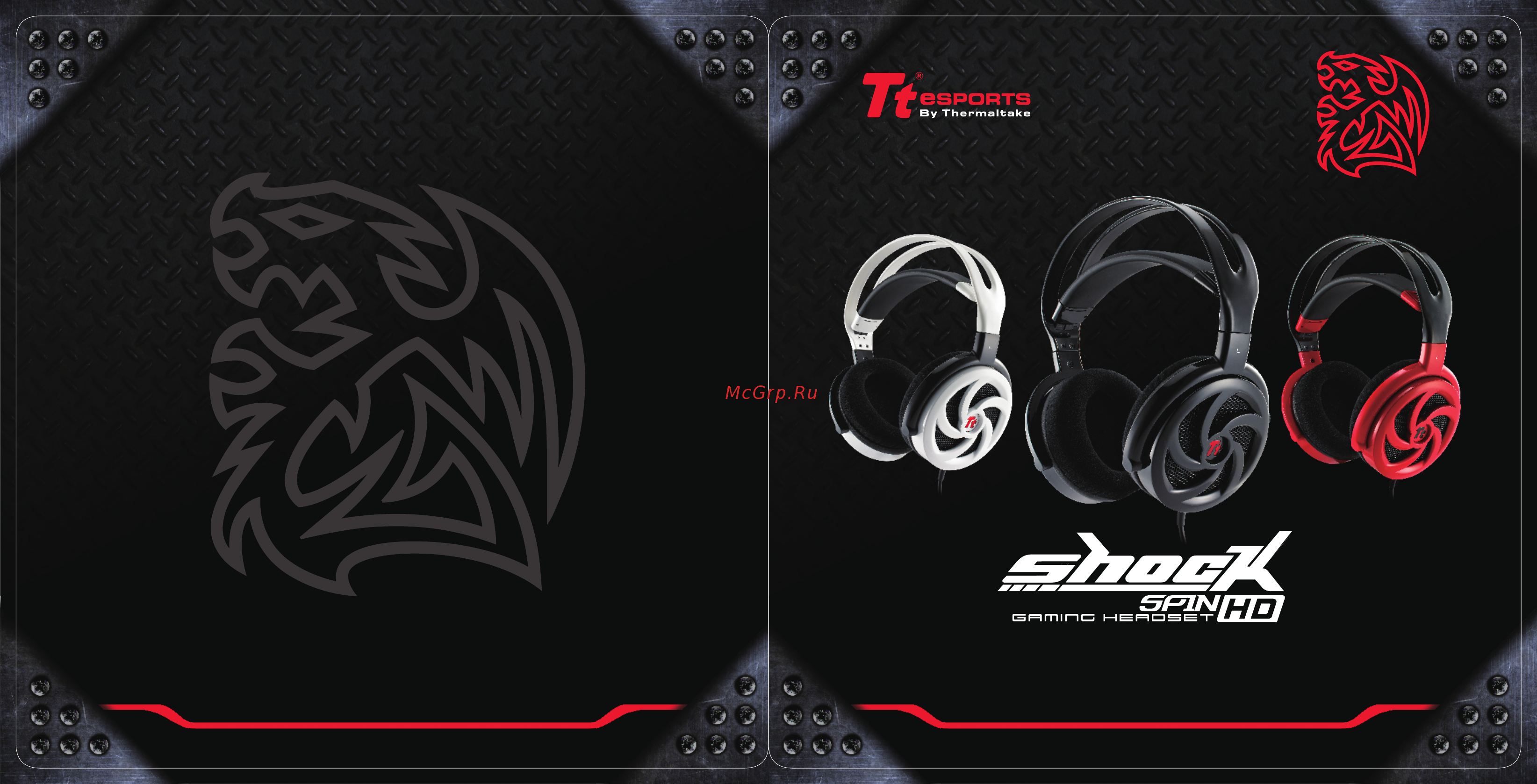 Tt eSPORTS Headset Shock Spin Black HT-SKS004ECBL Инструкция по эксплуатации онлайн