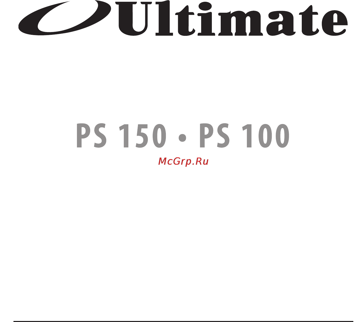 Ultimate PS150 SP Инструкция по эксплуатации онлайн