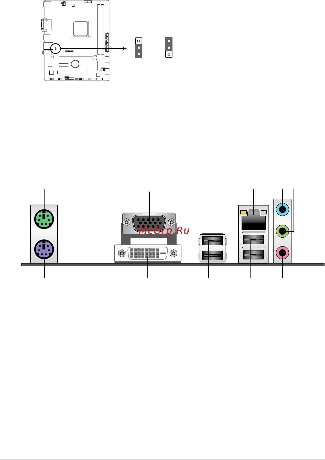 Asus a58m-e [20/47] Rear panel connectors
