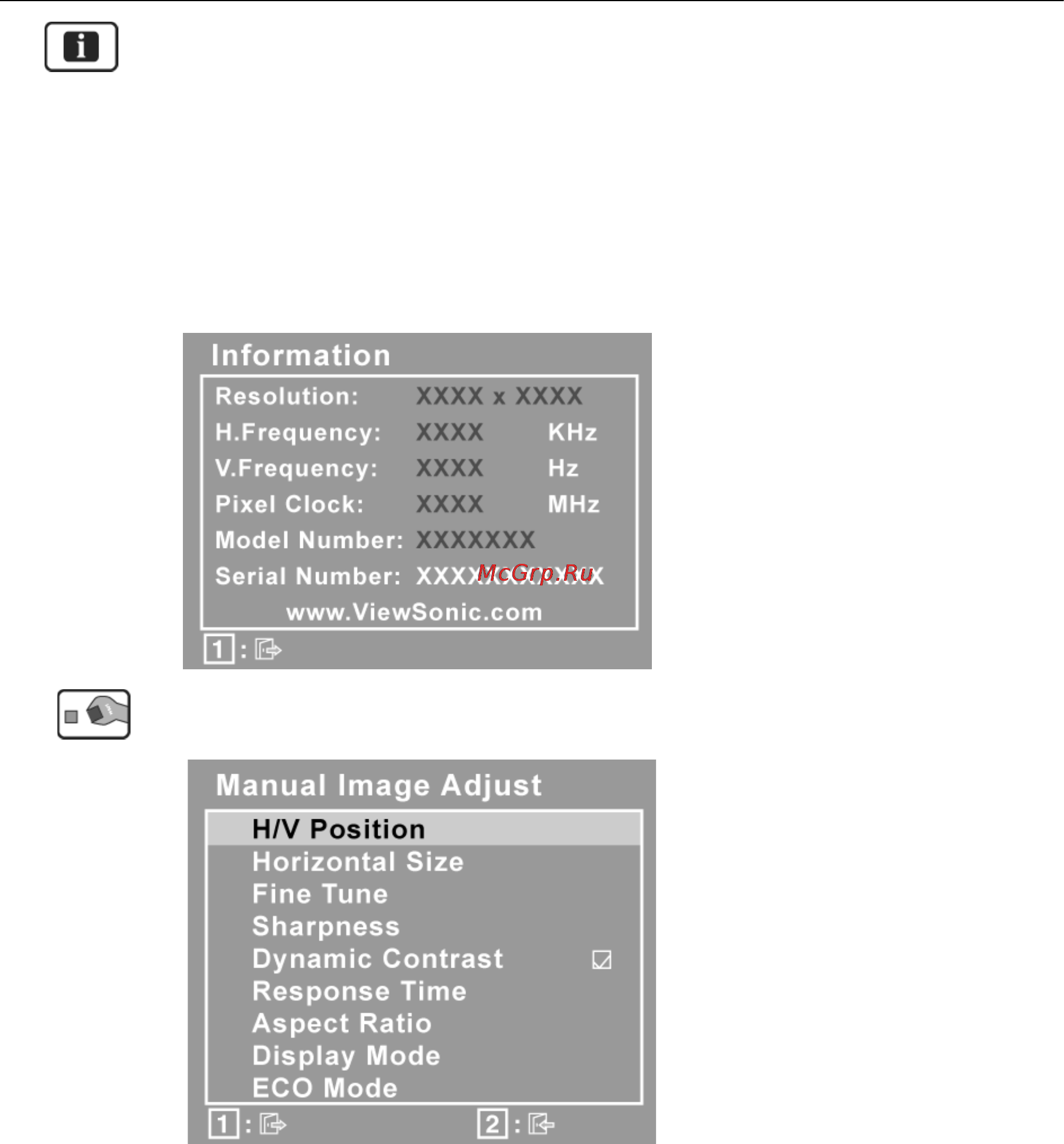 Viewsonic VX2433wm Инструкция по эксплуатации онлайн [15/25] 147757
