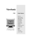Viewsonic P70f Инструкция по эксплуатации