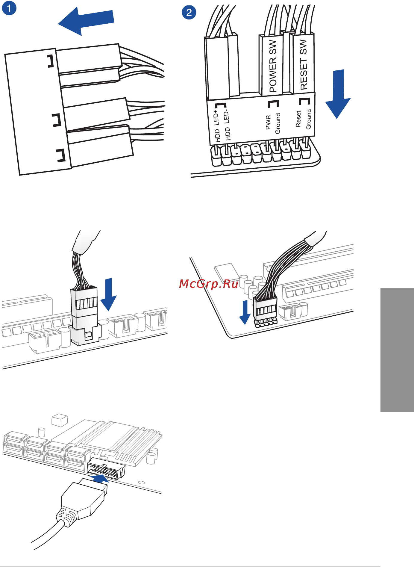 Asus tuf sabertooth z97 mark s [63/176] Front i o connector