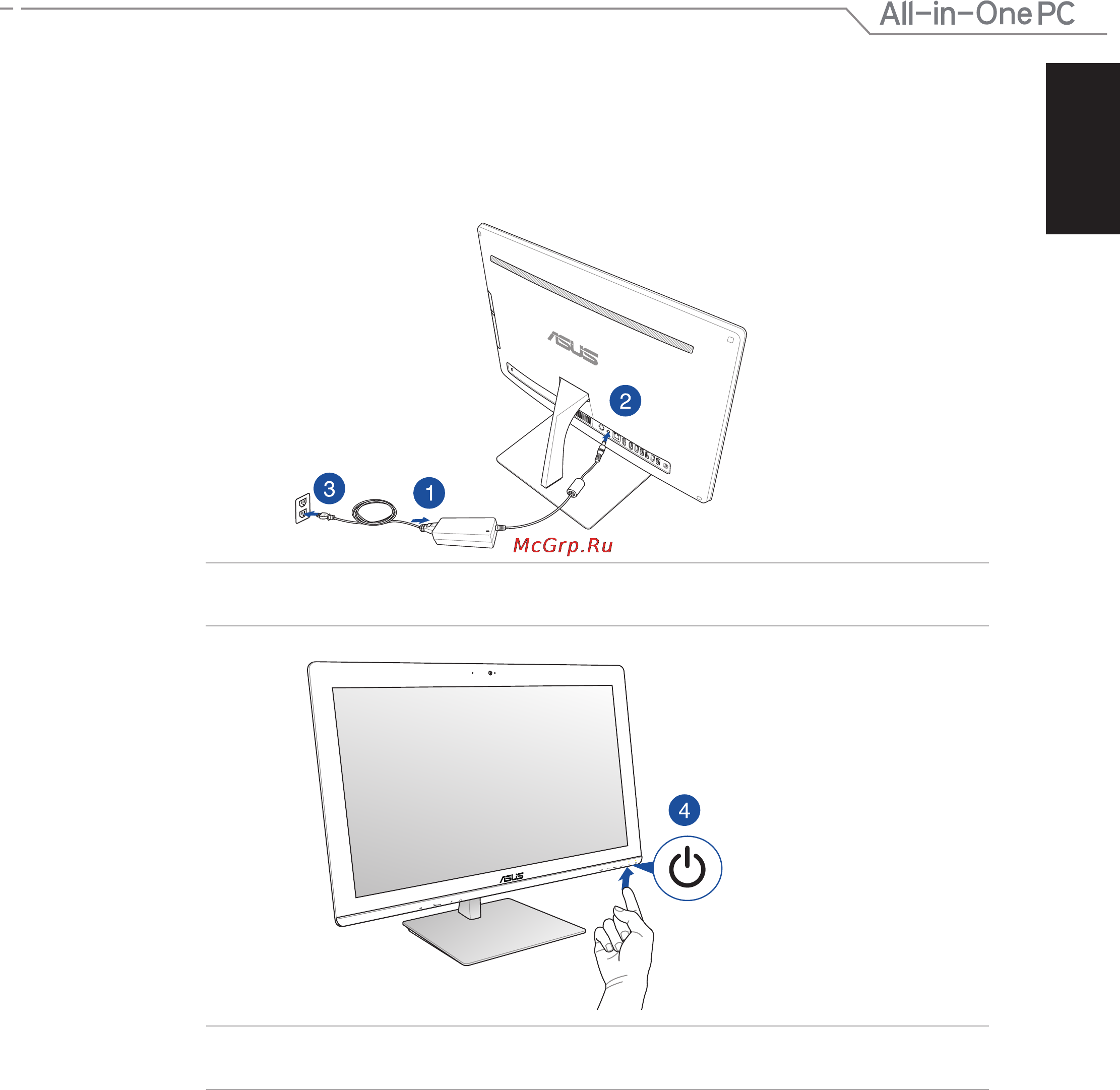 Asus et2321inth-b020r, 90pt00q1-m03660 [19/58] Включение моноблочного компьютера
