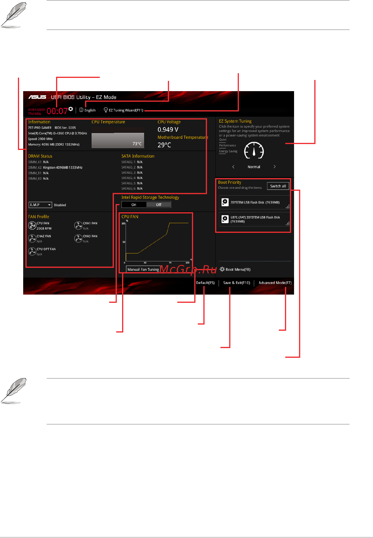 Asus z97-pro gamer [51/102] Ez mode