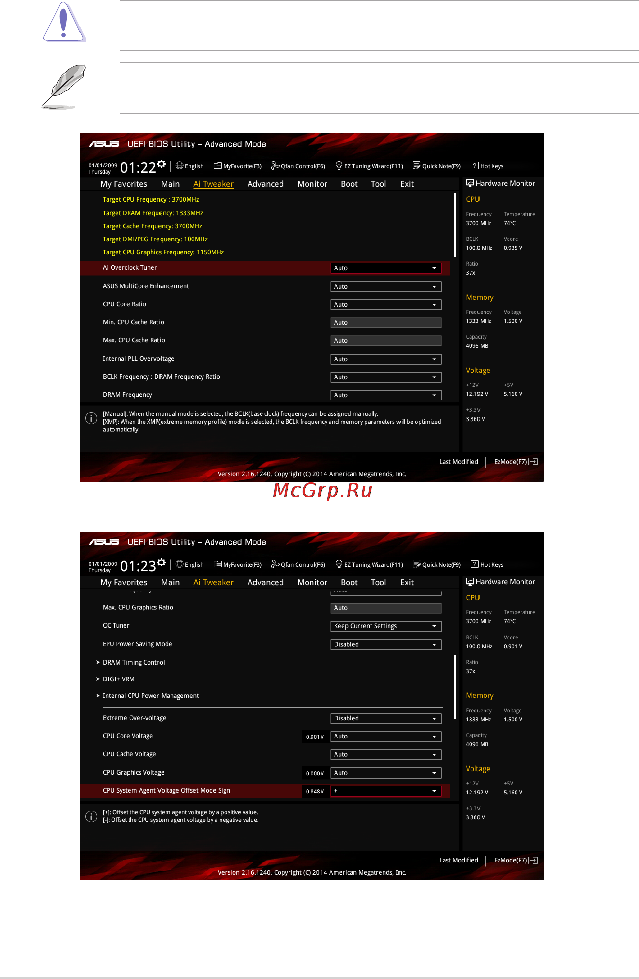 Asus z97-pro gamer [62/102] Ai tweaker menu