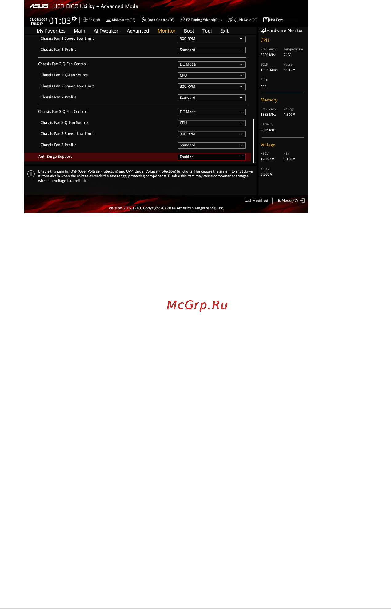 Asus z97-pro gamer [85/102] Qfan tuning