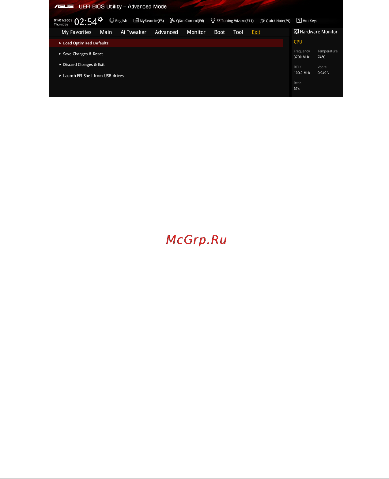 Asus z97-pro gamer [96/102] Exit menu