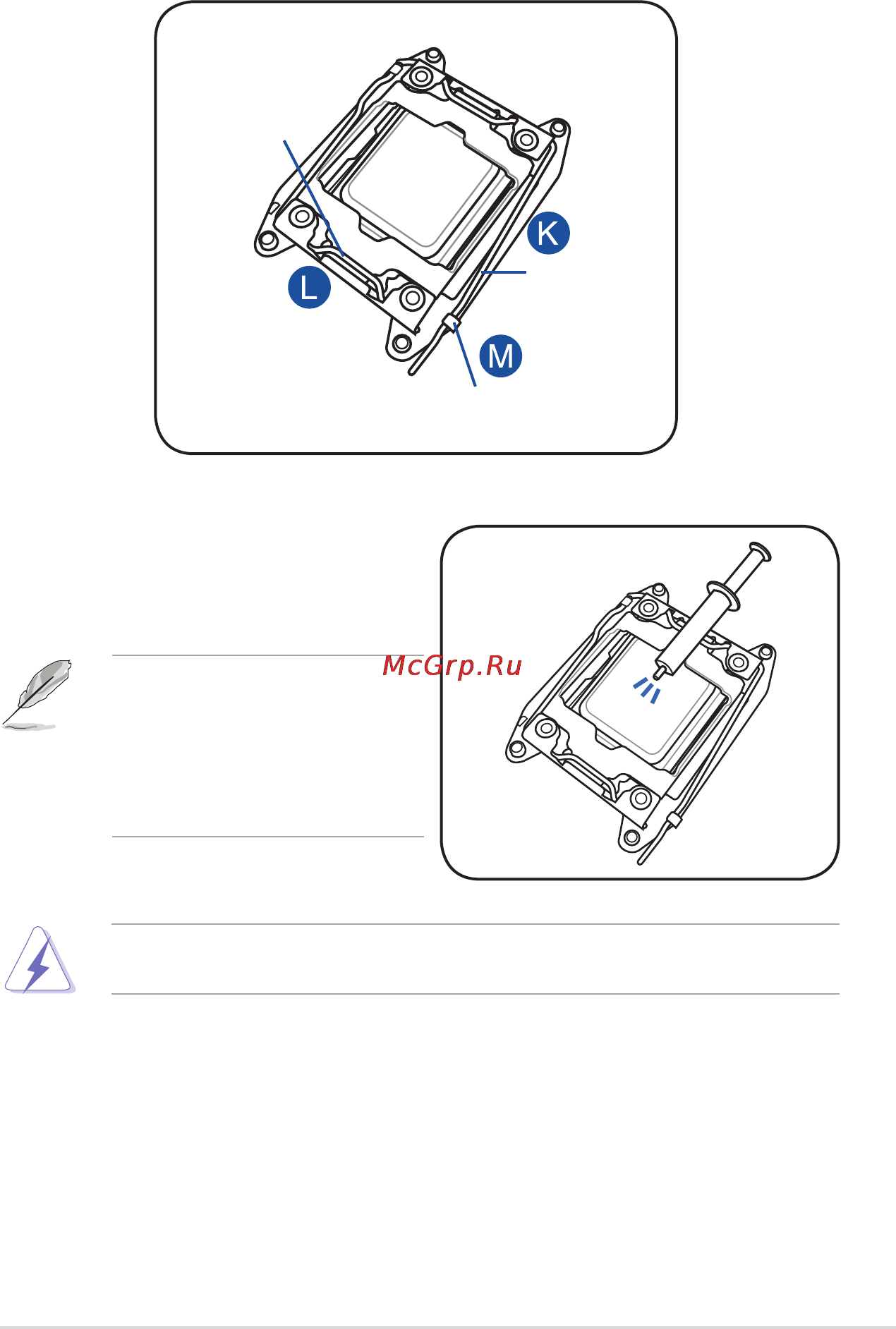 Asus rs400-e8-ps2 [33/178] Pushthereghtloadleverdown k ensuringthattheedgeoftheloadplateisfixedand tuckedsecurelyunderthelever l theninsert the right load lever under the retention tab m