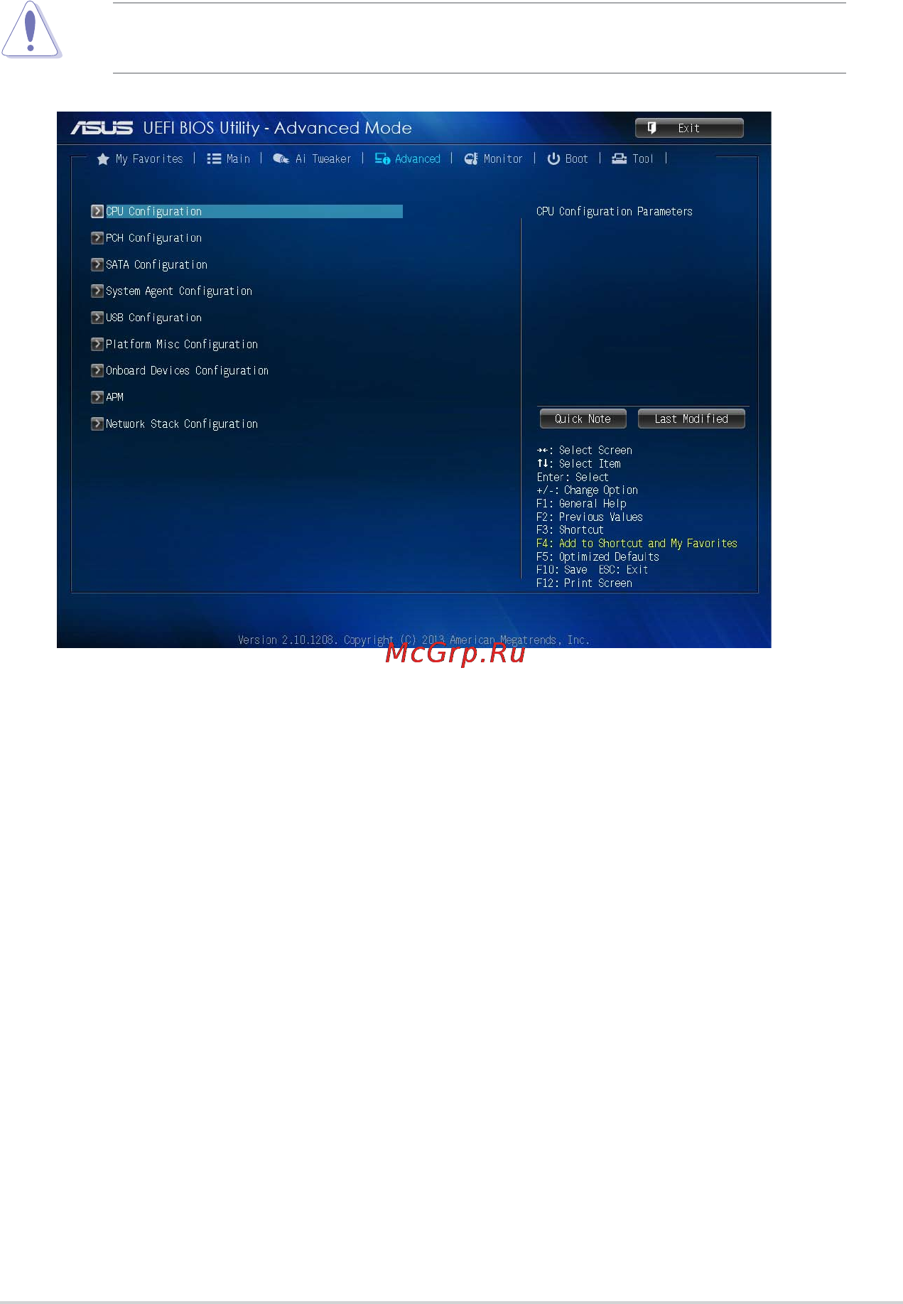 Asus b85m-k [41/48] Advanced menu