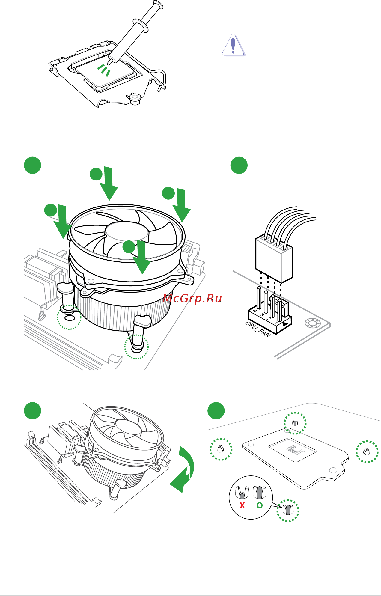 Asus h81m-p plus [14/52] Cpu heatsink and fan assembly installation