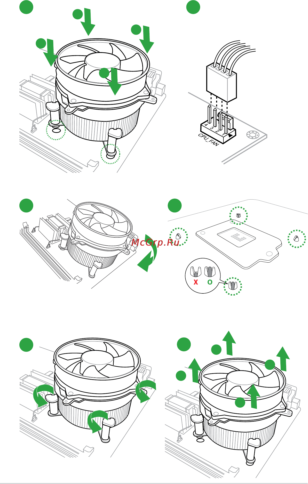Asus h81m-r [14/48] To install the cpu heatsink and fan assembly