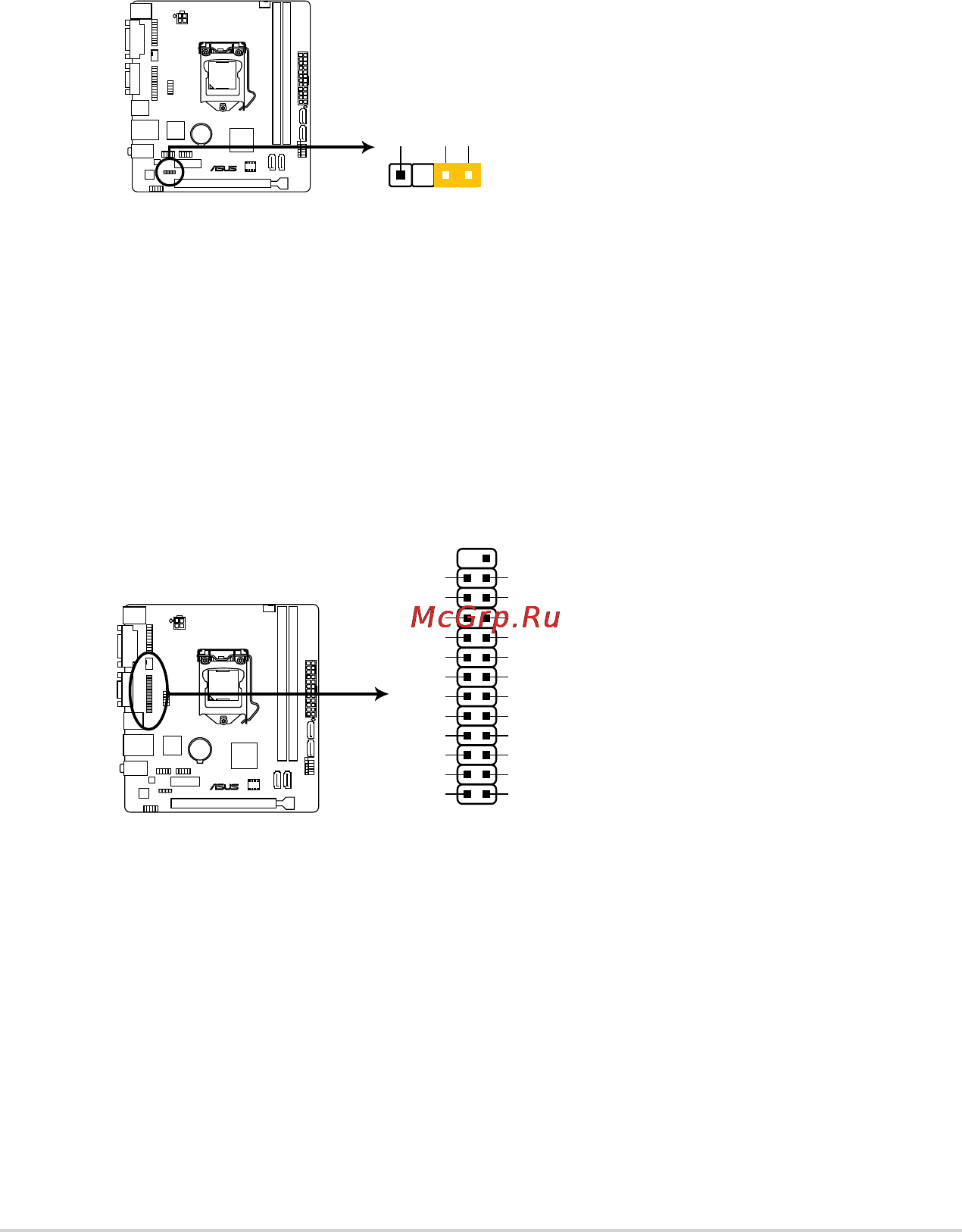 Asus h81m-r [26/48] H81m r parallel port connector