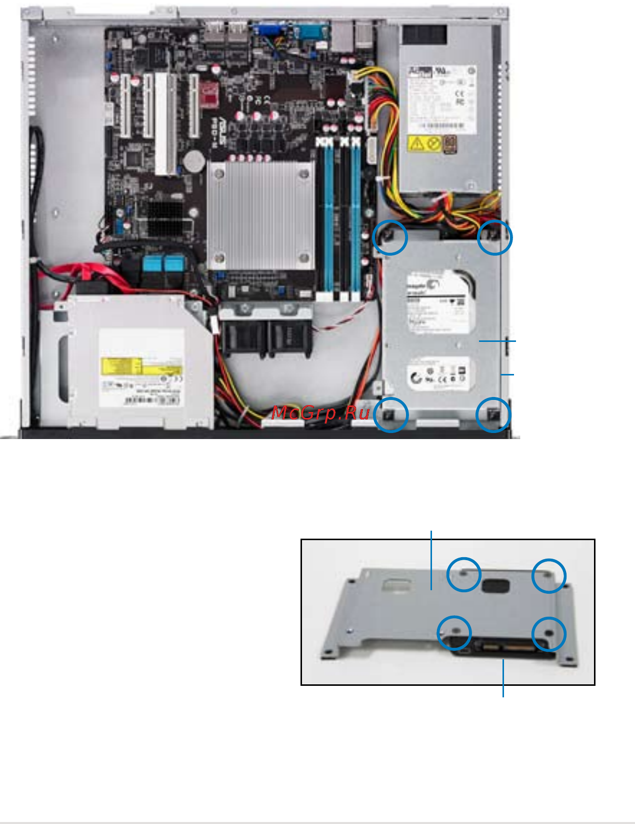 Asus rs100-e8-pi2 [33/158] Installing 2 inch ssds on hdd bay 1 optional
