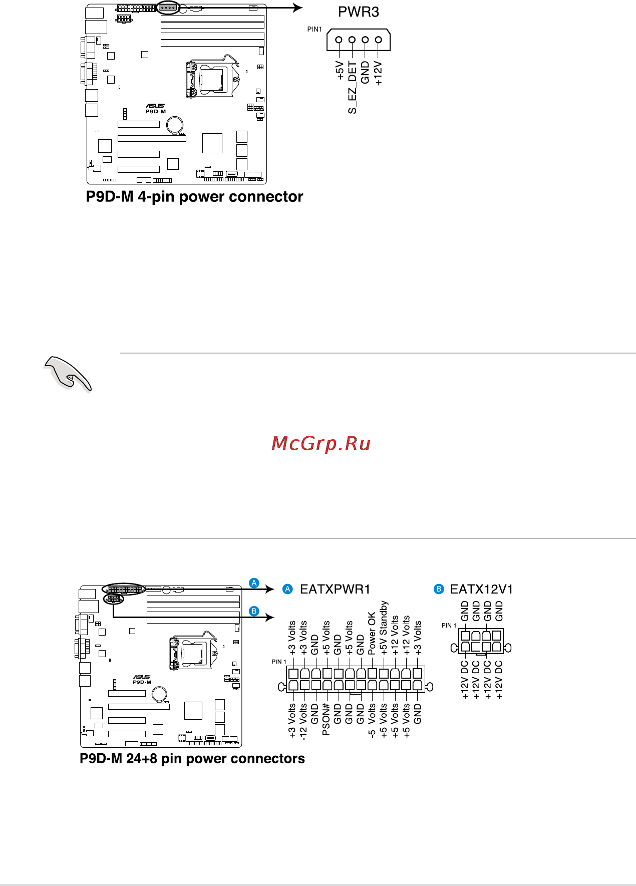 Asus rs100-e8-pi2 [68/158] 4 pin power connector 4 pin pwr3