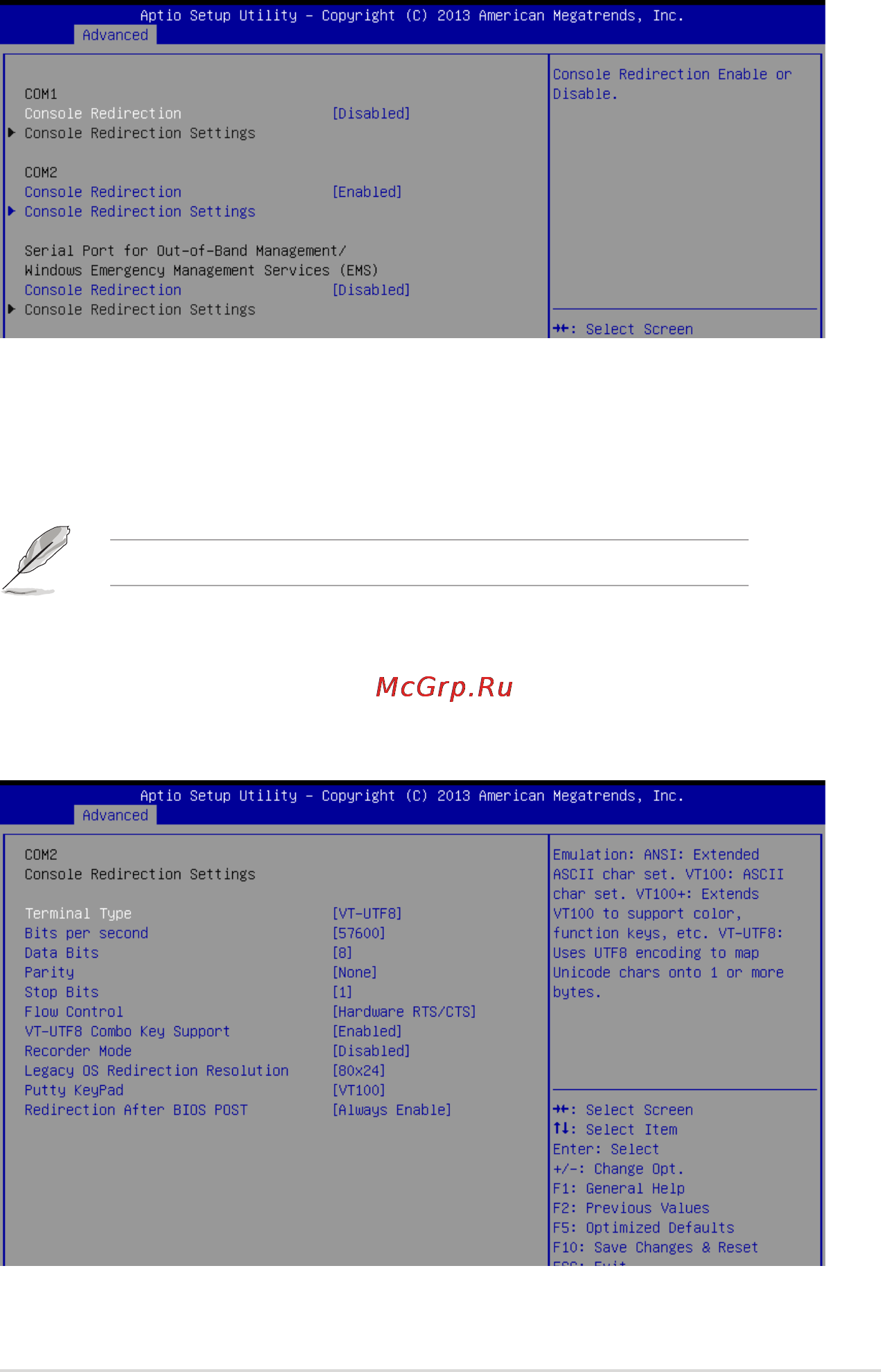 Asus ts700-e8-rs8 [105/210] Serial port console redirection