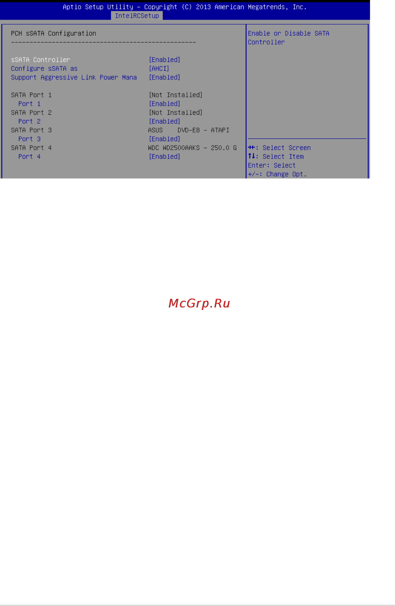 Asus ts700-e8-rs8 [127/210] Configure ssata as ahci