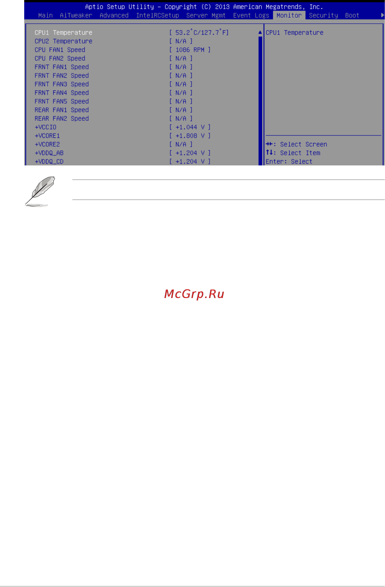 Asus ts700-e8-rs8 [138/210] Monitor menu