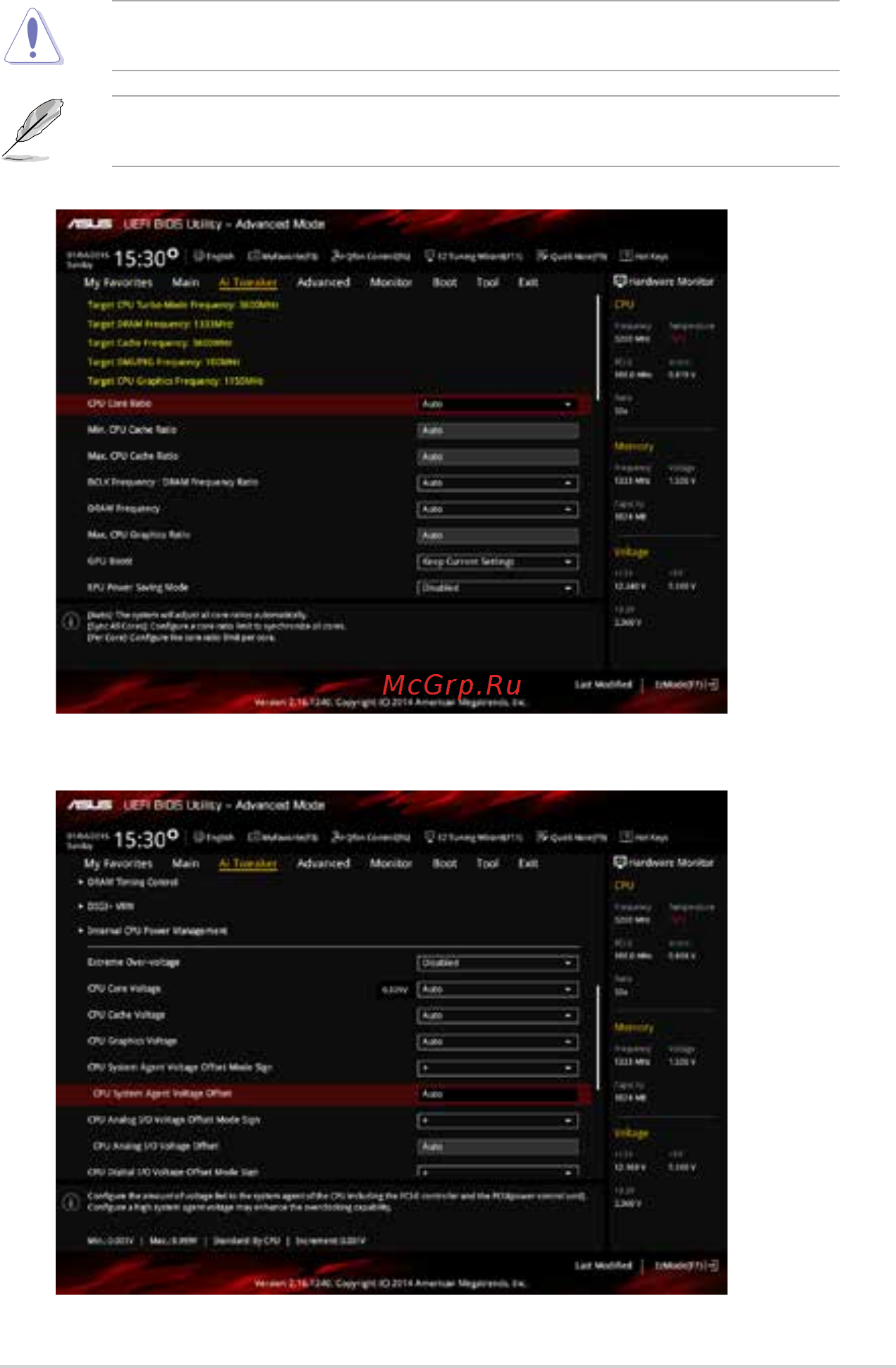 Asus b85m-gamer [43/80] Ai tweaker menu