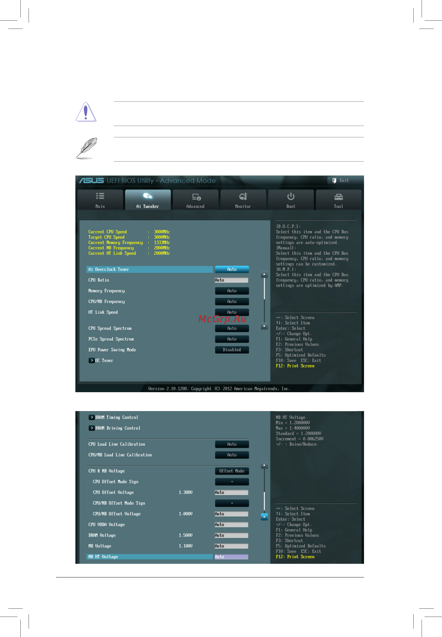 Asus m5a97 plus [40/66] Ai tweaker menu