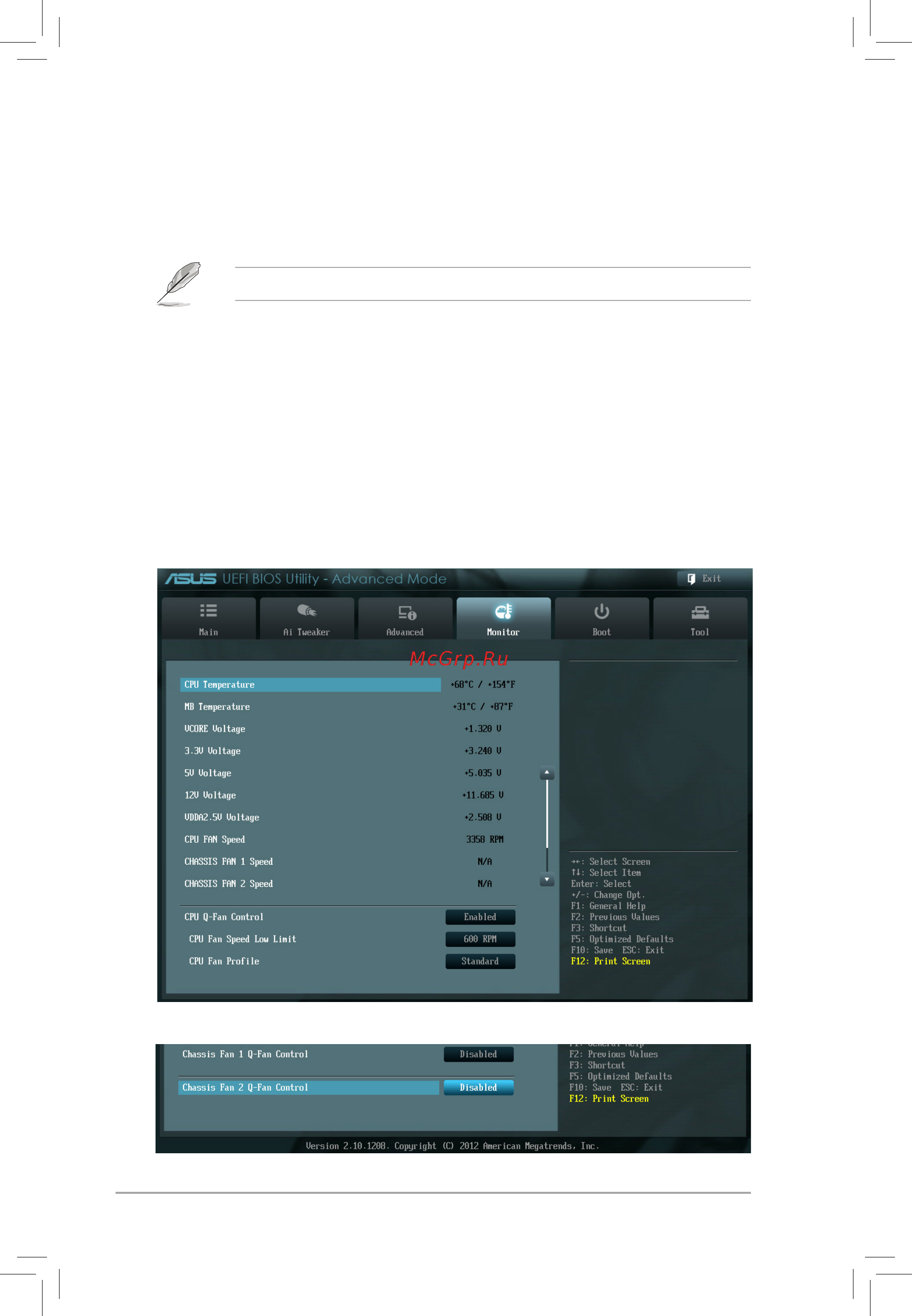 Asus m5a97 plus [52/66] Monitor menu