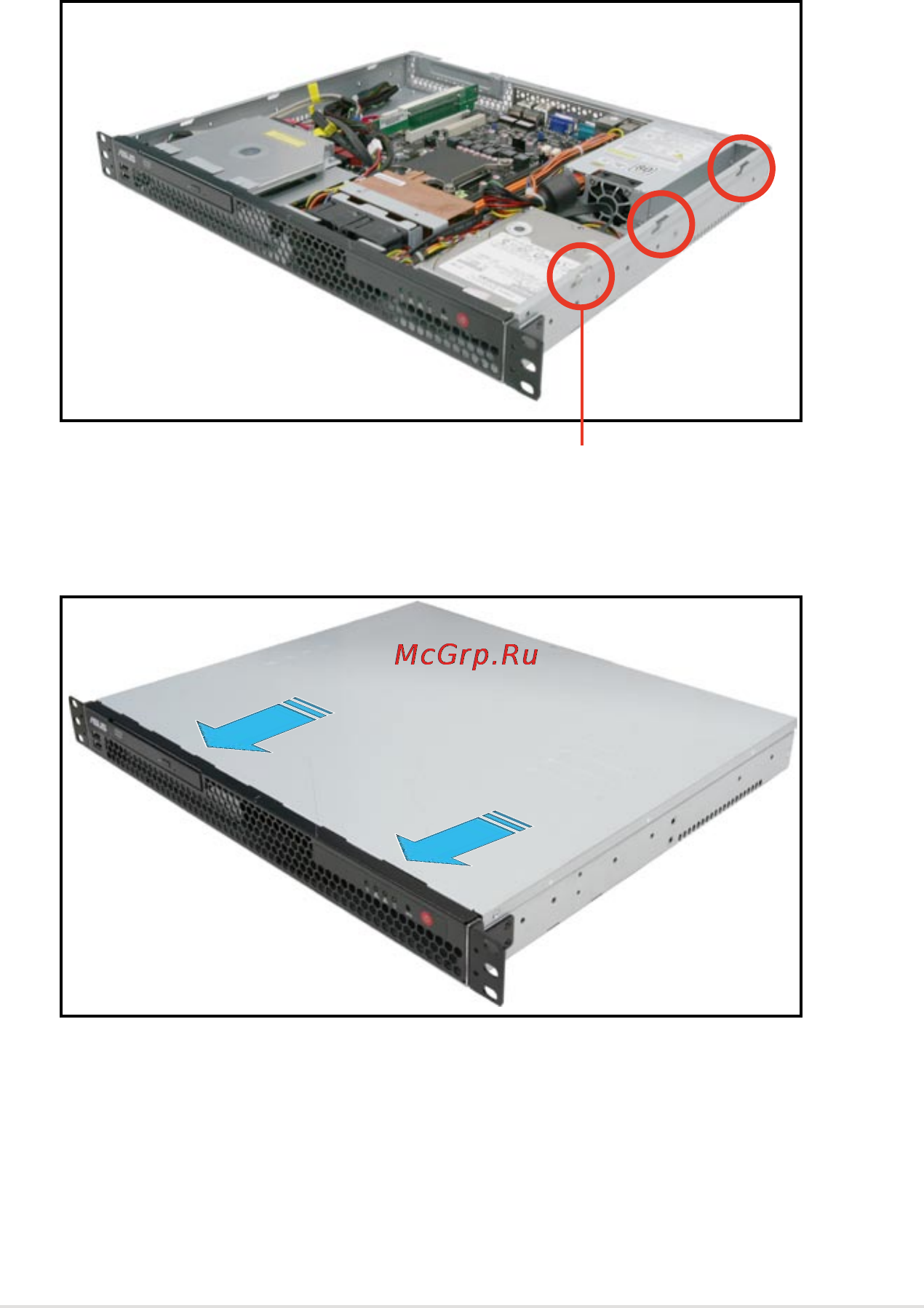 Asus rs100-e7-pi2 [21/130] Reinstalling the chassis cover