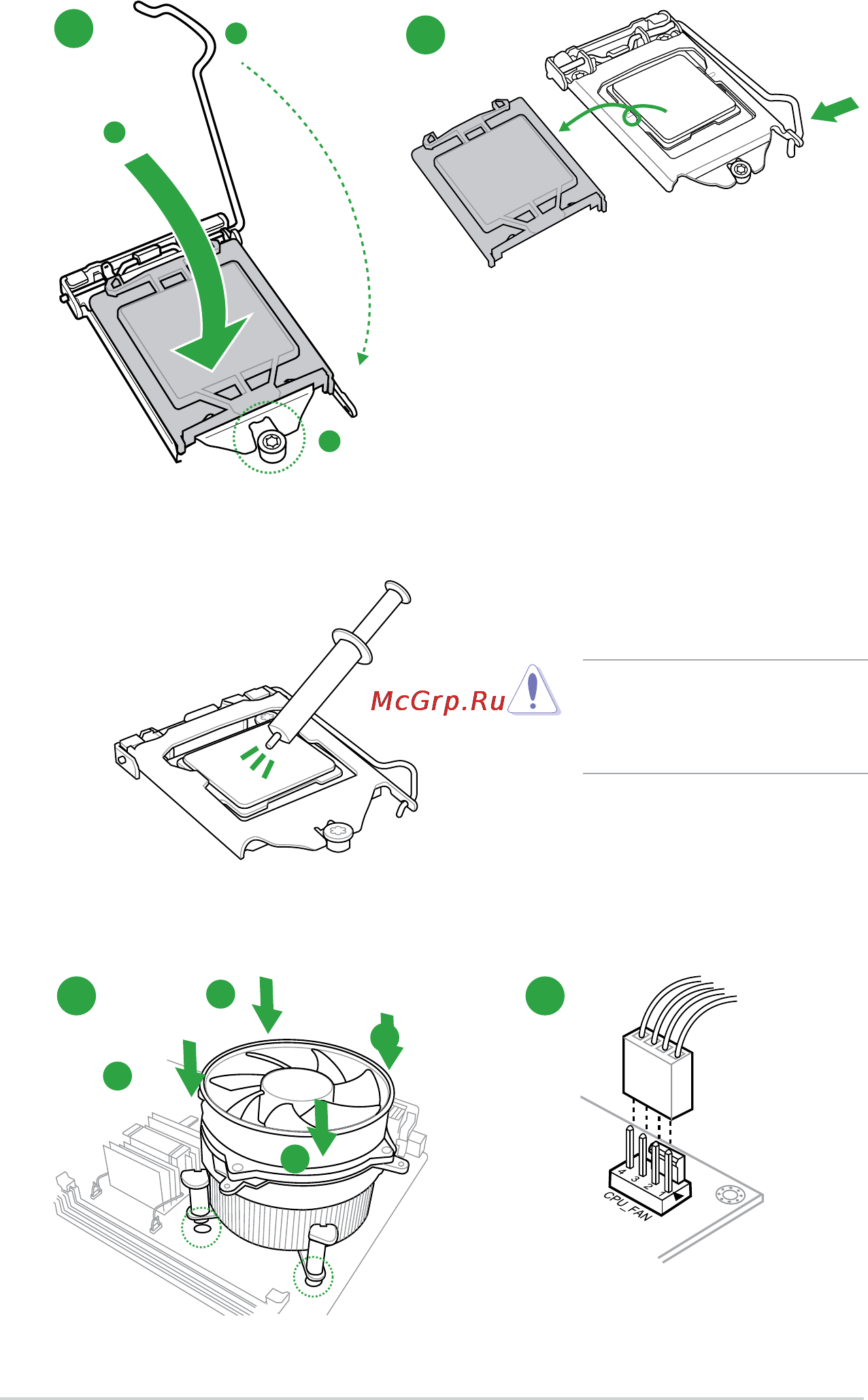 Asus z97-k/usb 3.1 [16/91] Cpu heatsink and fan assembly installation