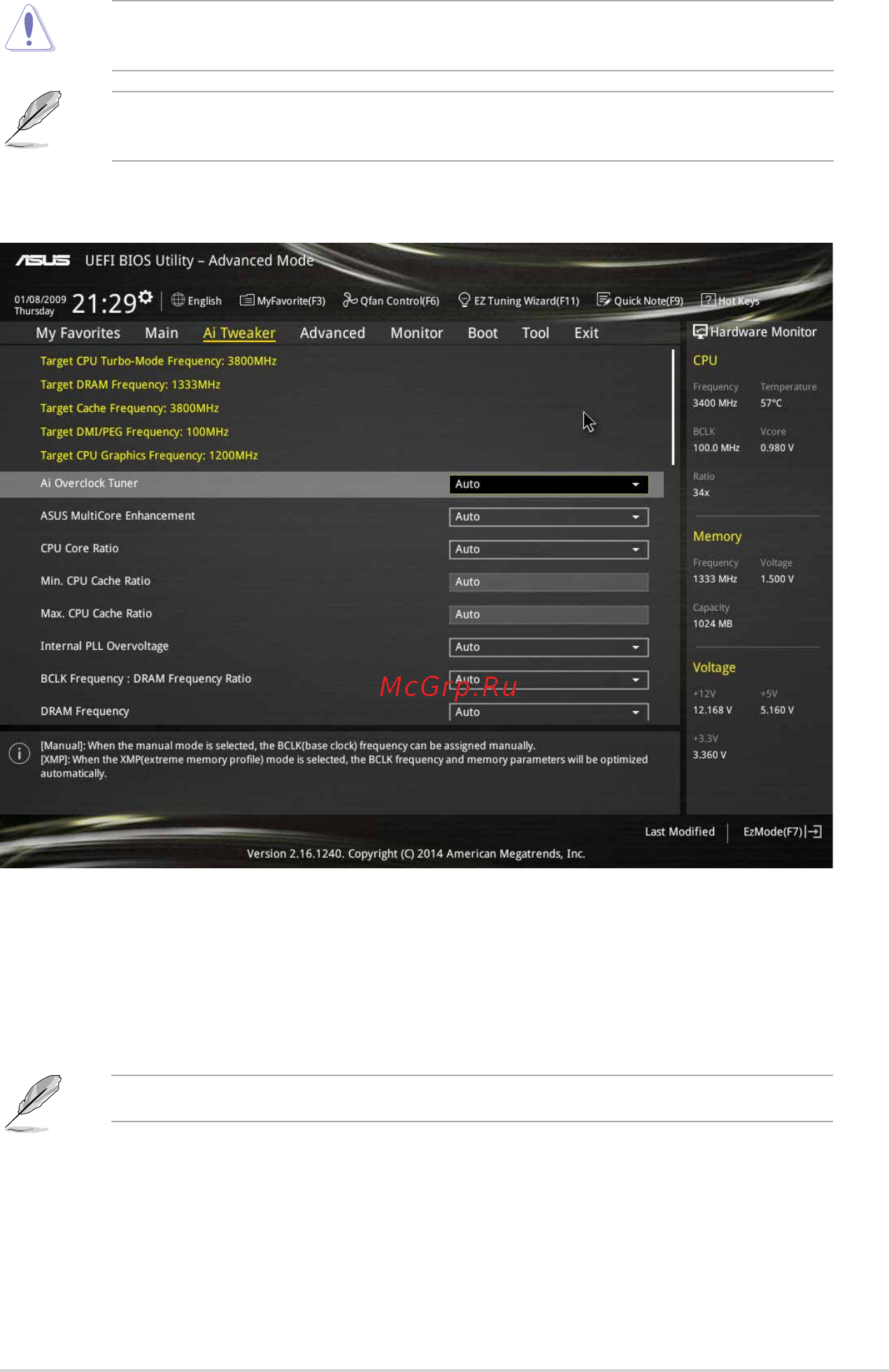 Asus z97-k/usb 3.1 [53/91] Ai overclock tuner auto