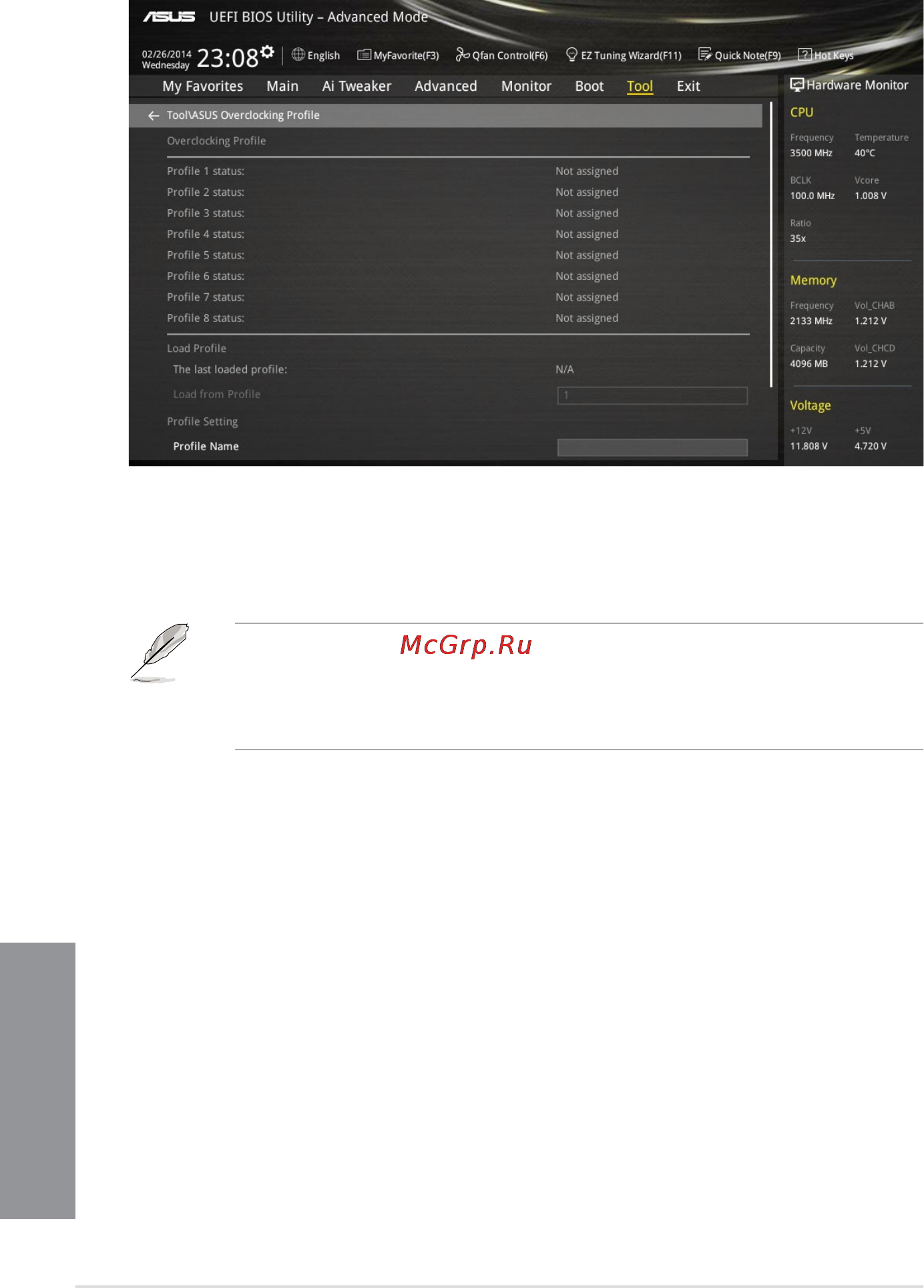 Asus x99-a/usb 3.1 [134/148] Asus o c profile