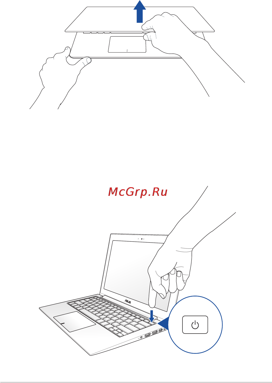 Asus zenbook ux303ln, 90nb04r1-m03370 [24/103] Откройте крышку