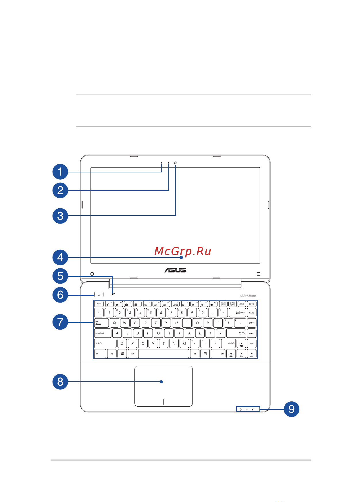 Asus x455ld, 90nb06c2-m02980 [14/129] Вид сверху