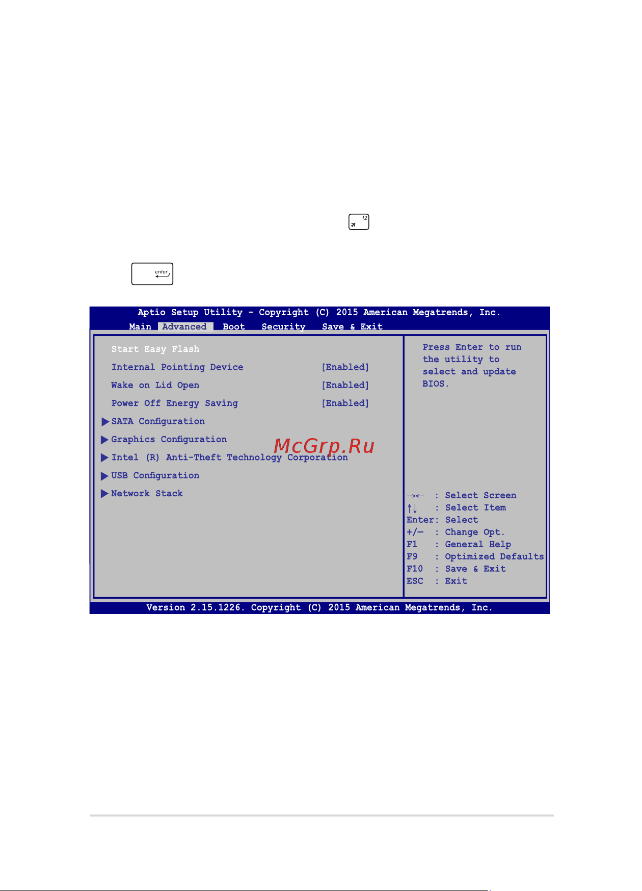 Asus k555la, 90nb0657-m12480 [75/118] Для обновления bios выполните следующее