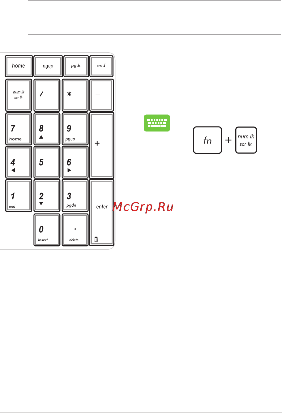Asus k555ld, 90nb0627-m05080 [43/130] Using the numeric keypad