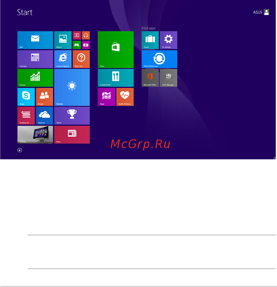 Asus k555ld, 90nb0627-m05080 [49/130] Start screen