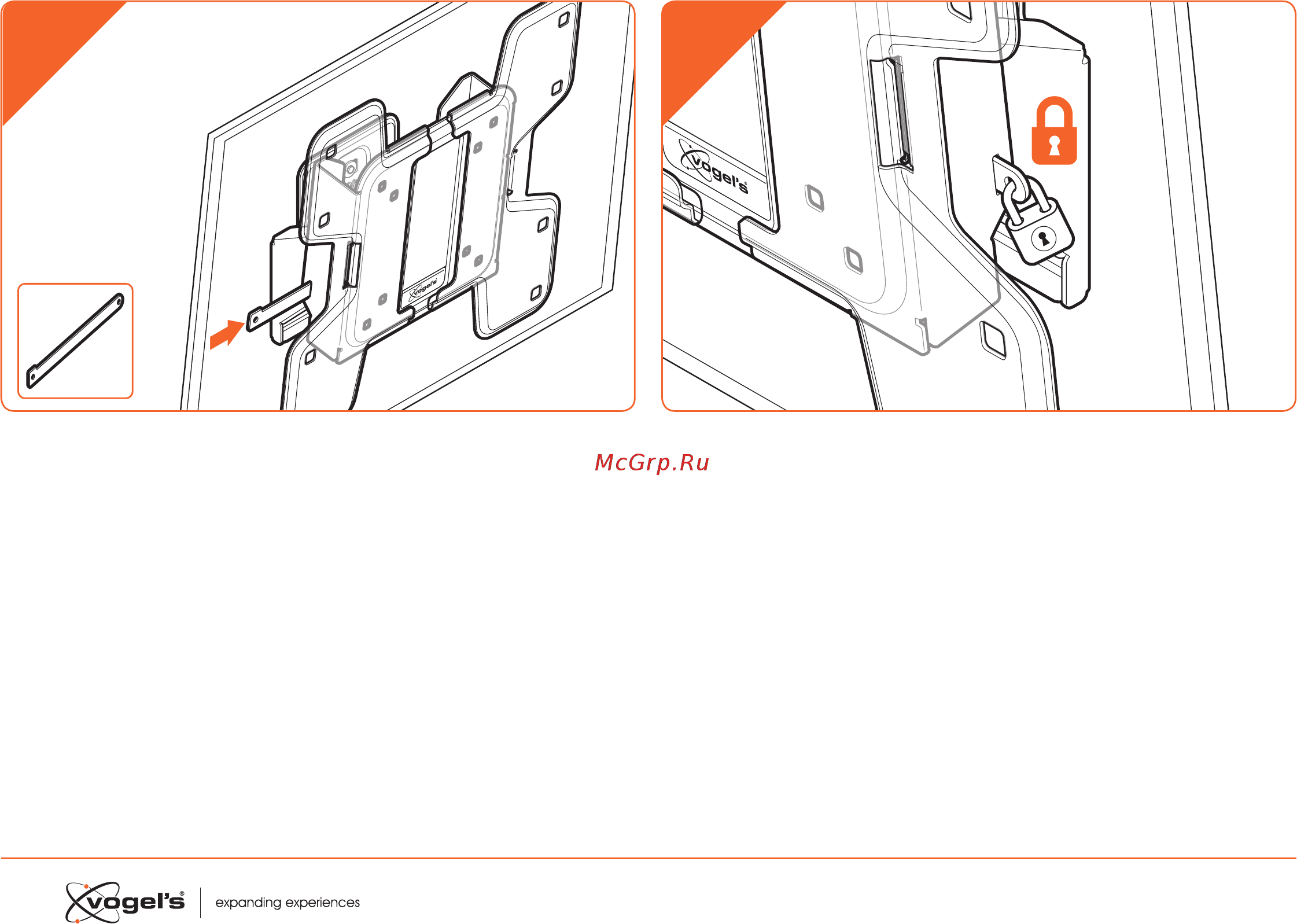 Vogel's TILT W50610 [12/17] If the tilt option is not used you can use the tilt lock
