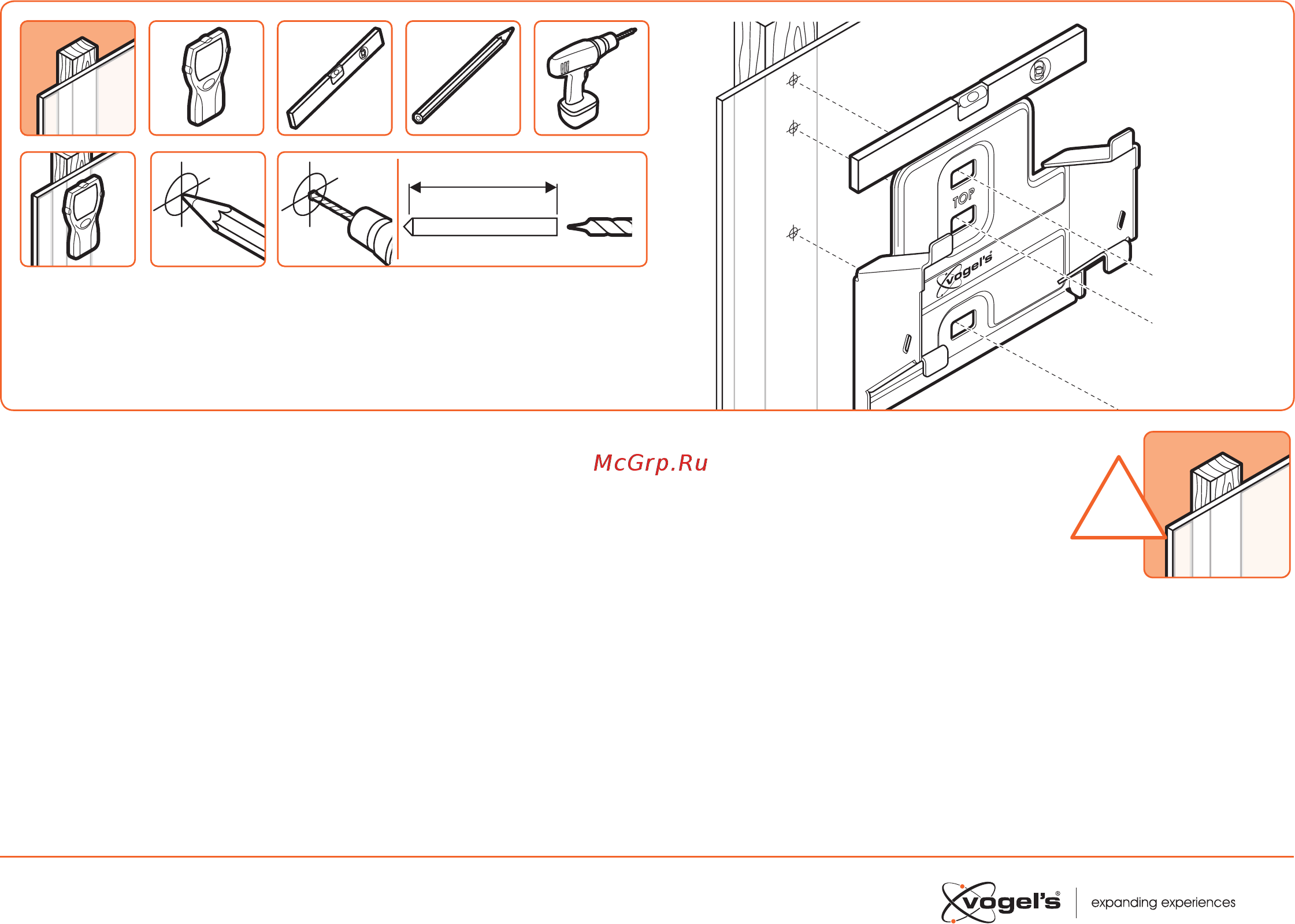 Vogel's TILT W50610 [9/17] Drill the holes