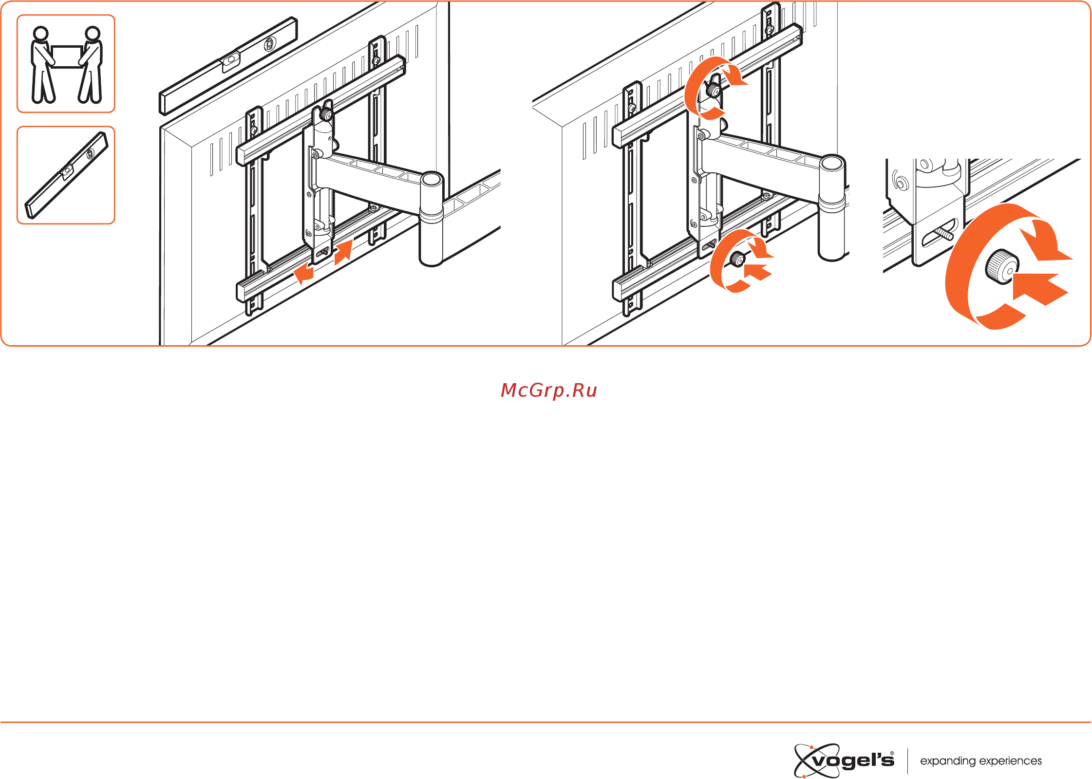 Vogel\'s TURN W53070 [15/21] Position the tv level