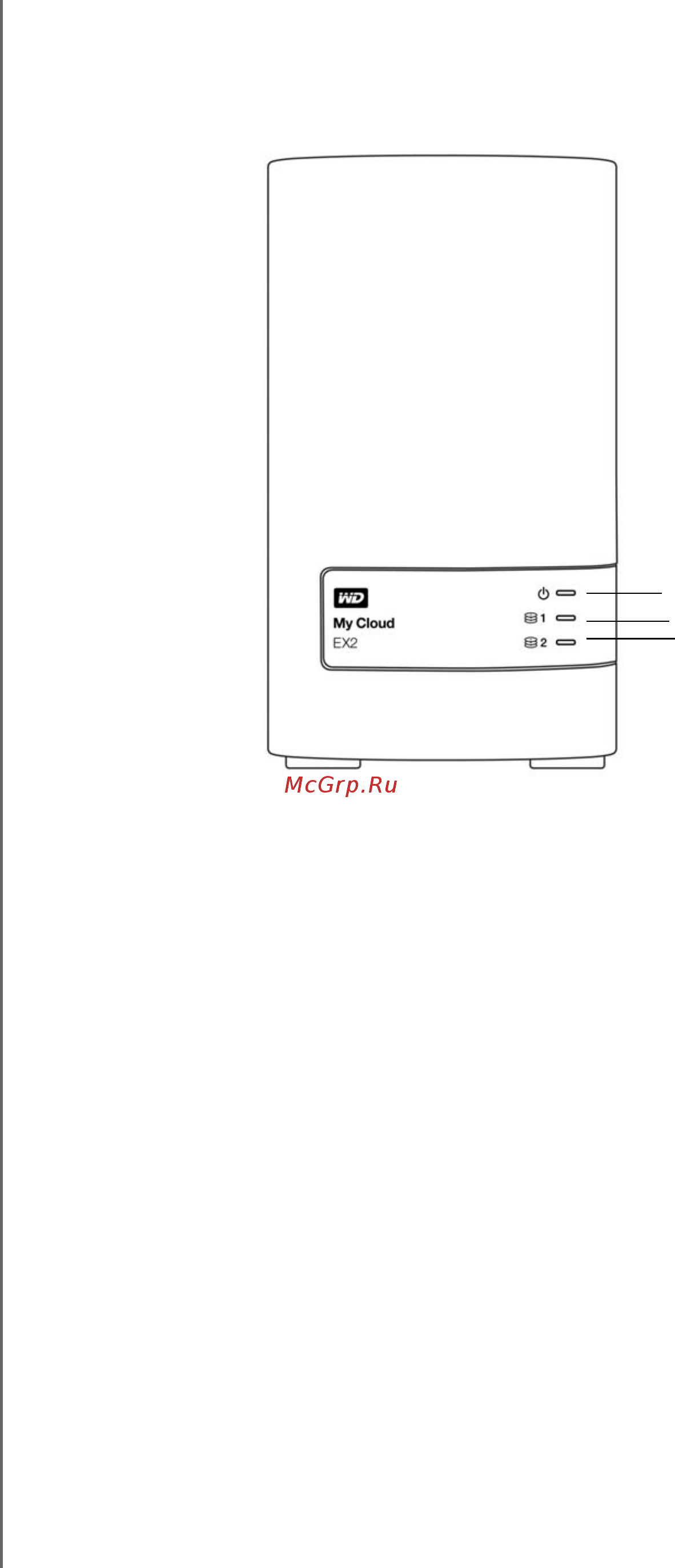 Western Digital My Cloud EX2 8TB [13/187] Компоненты изделия