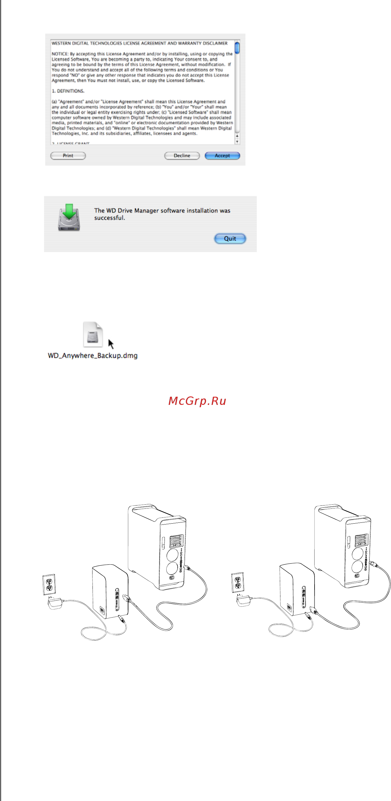 Western Digital USB 500 Gb Q5000E Инструкция по эксплуатации онлайн [12/43] 148307