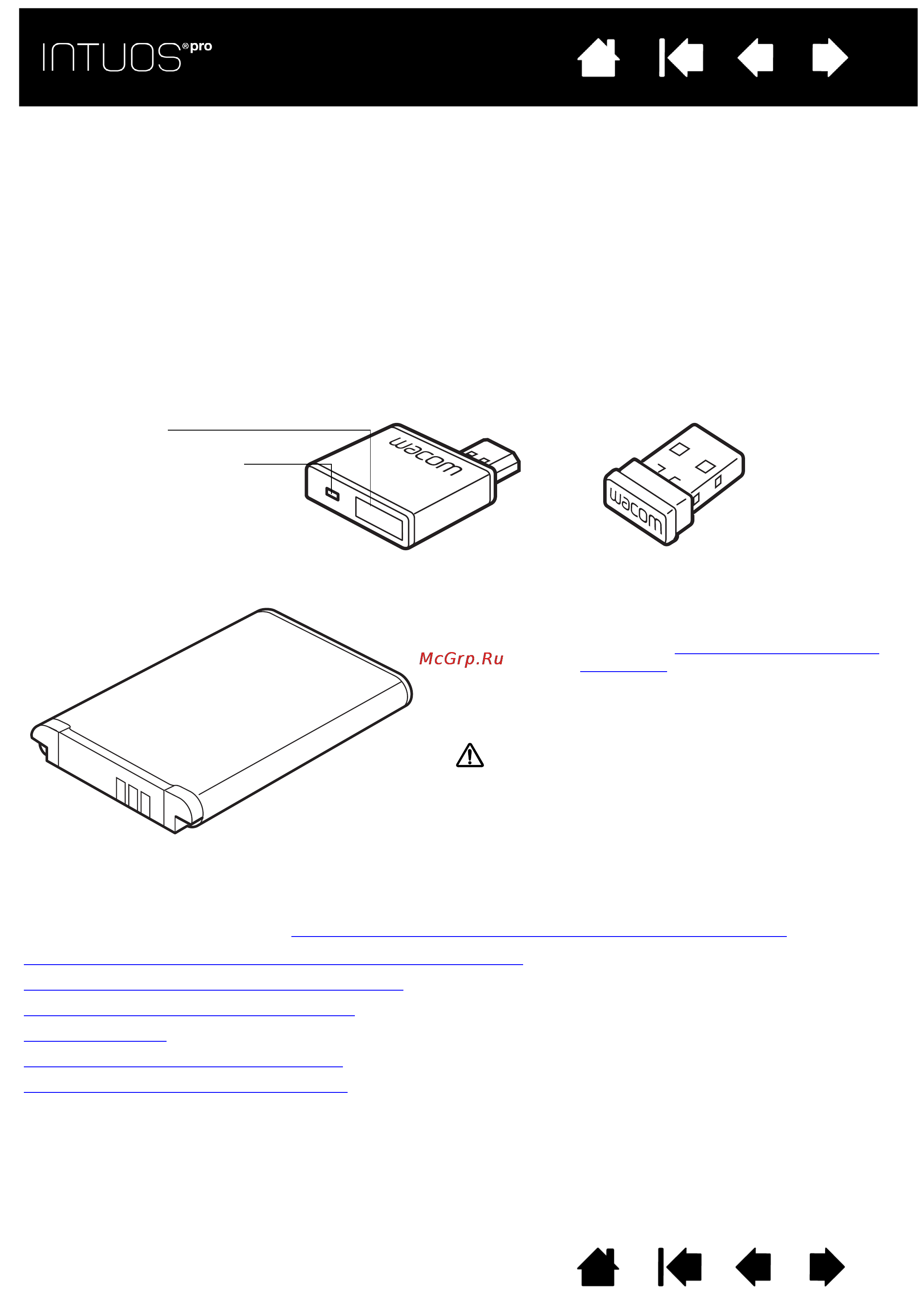 Wacom Intuos Pro Medium (PTH-651-RUPL) [54/98] Для установки комплекта см настройка устройства для беспроводного подключения