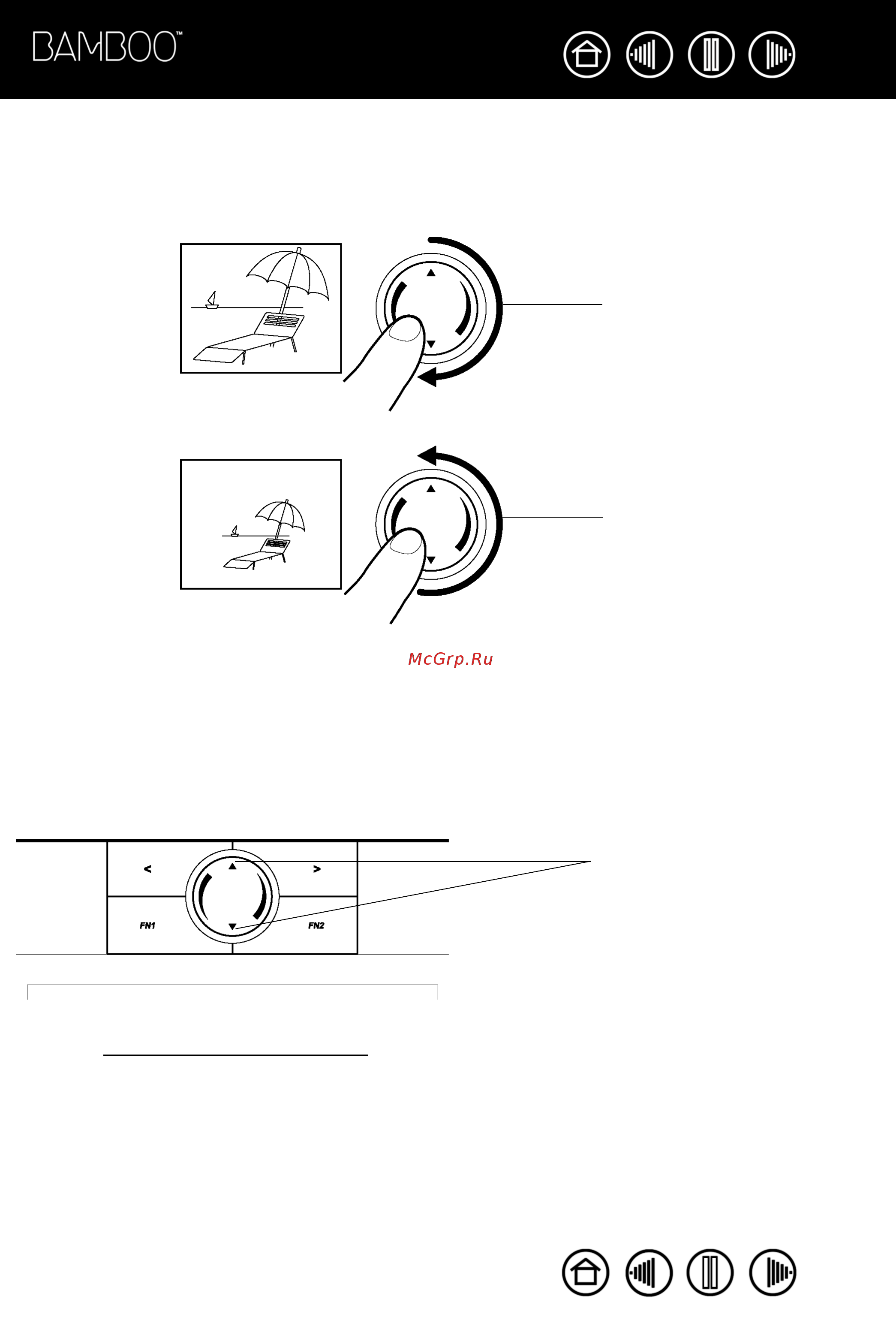 Wacom Bamboo Fun M [19/60] Использование touch ring