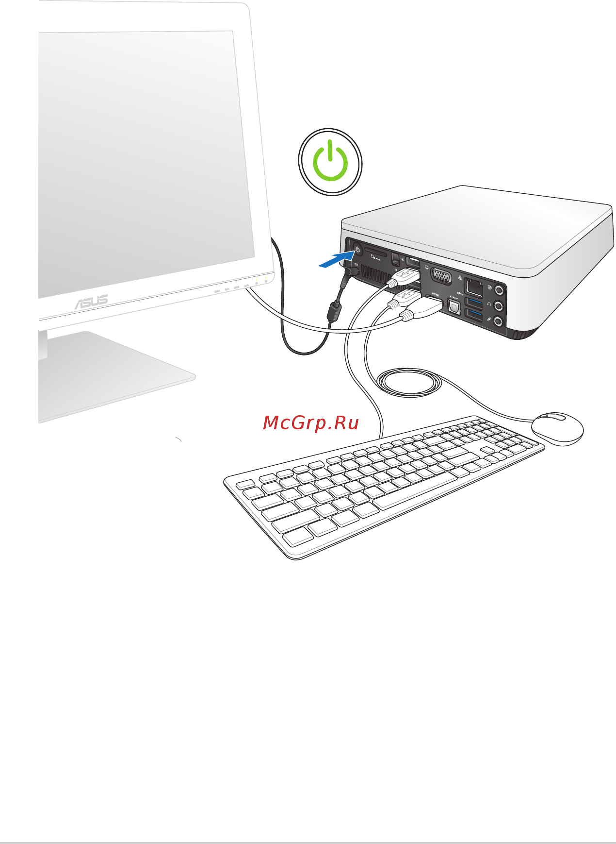 Asus vivopc vm40b, 90ms0011-m01440 [18/42] Включите устройство