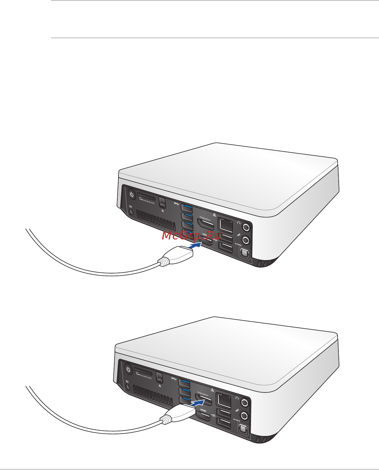 Asus vivopc vm62, 90ms00d1-m02950 [16/40] Подключите к устройству монитор