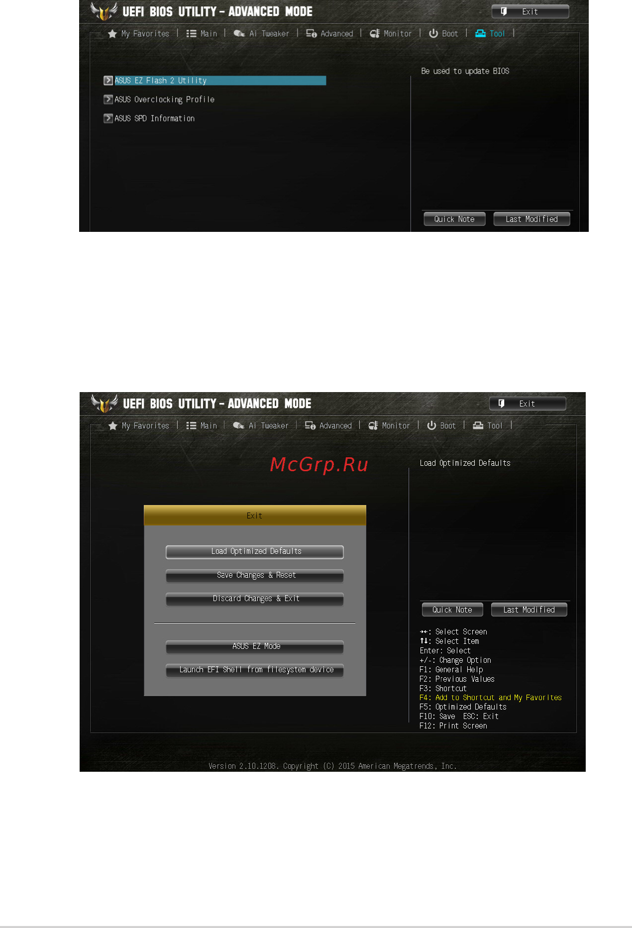 Asus tuf trooper b85 [42/48] Exit menu