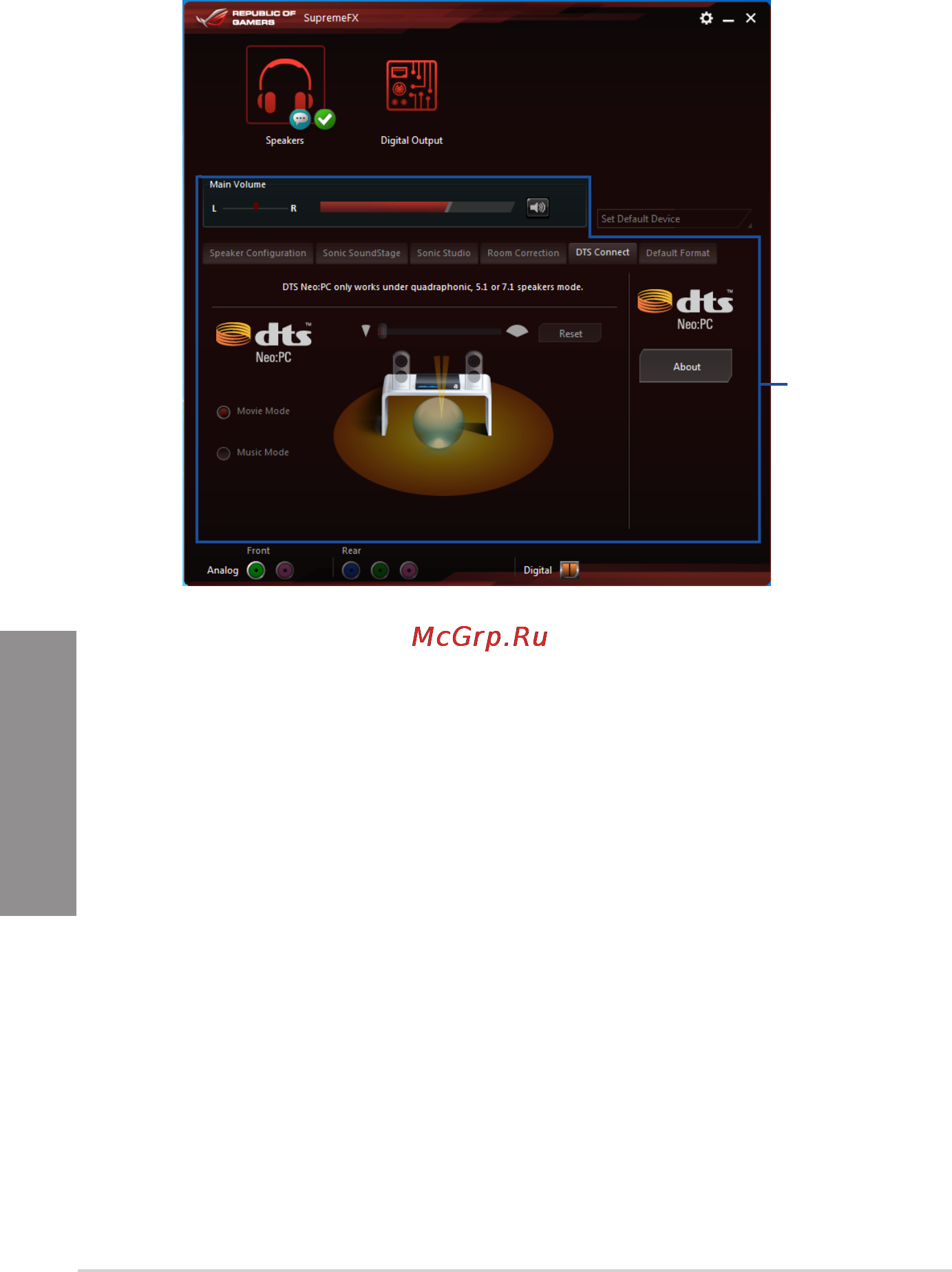 Asus rog rampage v extreme/u3.1 [196/230] Dts connect