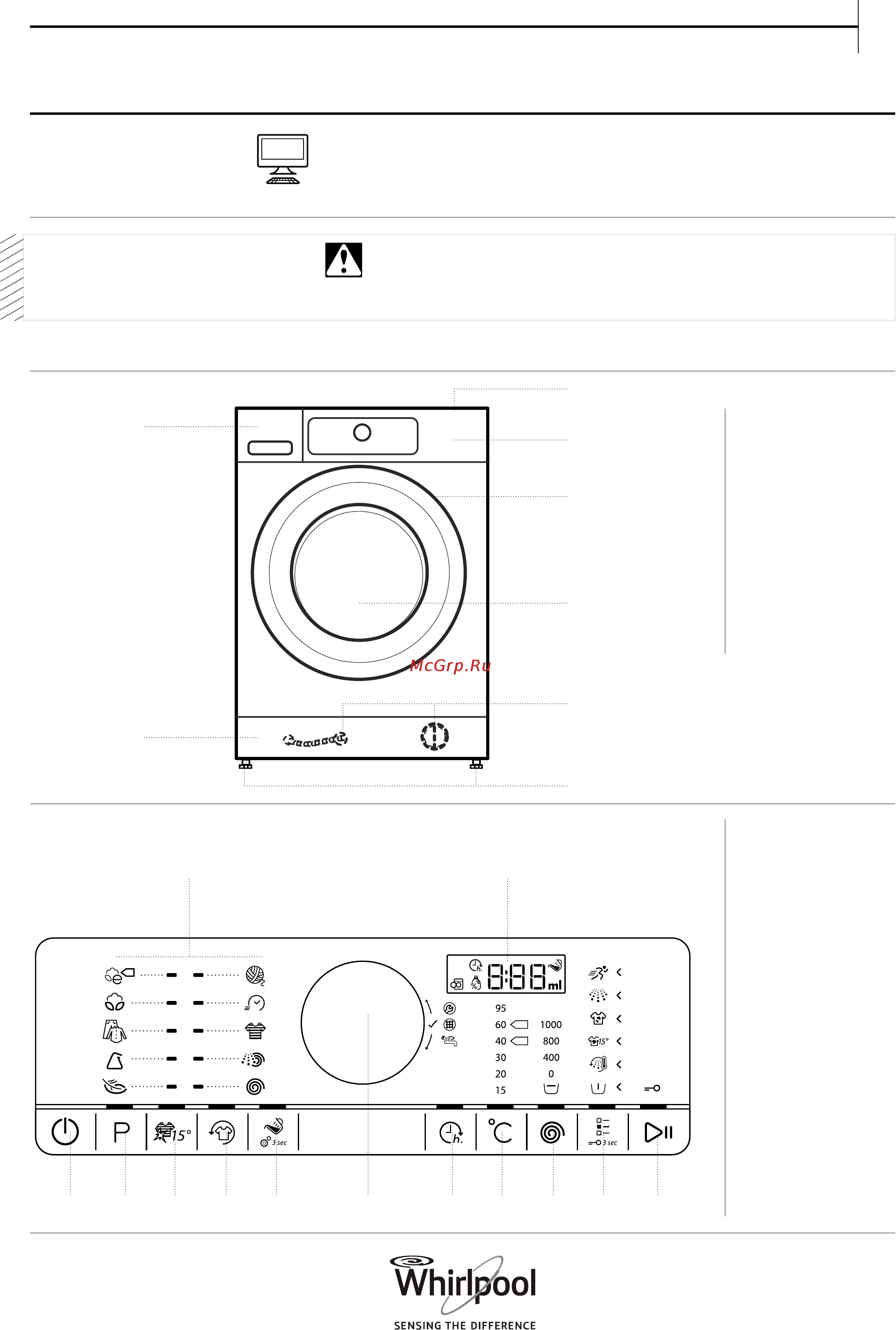 Whirlpool FSCR 80414 Инструкция по эксплуатации онлайн